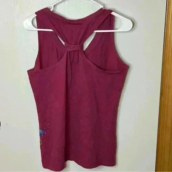 Harley Davidson Tank Women Small Fuchsia Pink Razorback Rhinestone Motorcycle - Picture 7 of 7